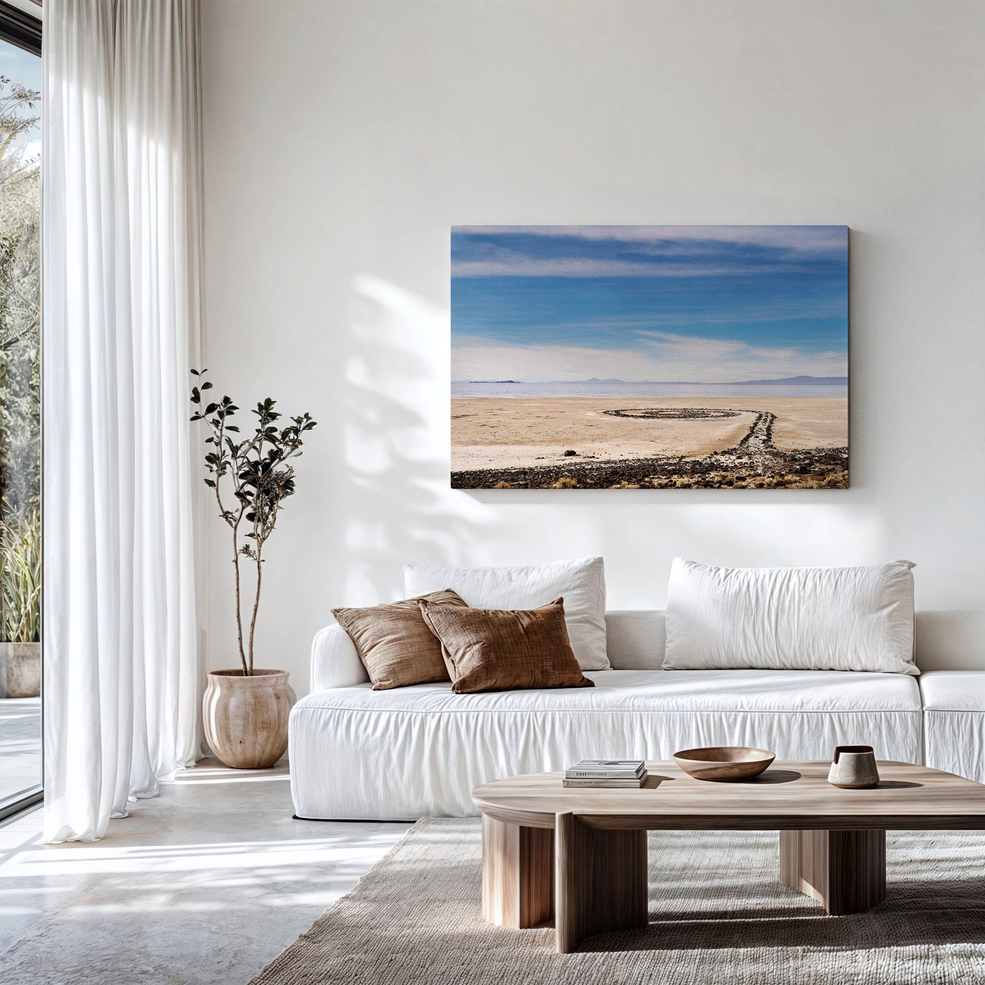 Spiral Jetty Canvas | Spiral Jetty Print | 17 Mile
