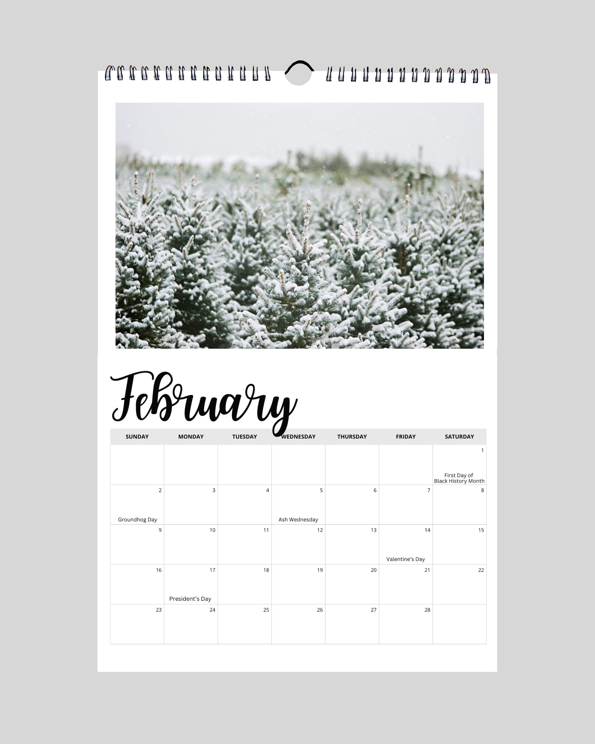 Photo Wall Calendar | Wall Hanging Calendar | 17 Mile