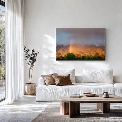 Rainbow Print Canvas | Rainbow Photography Print | 17 Mile