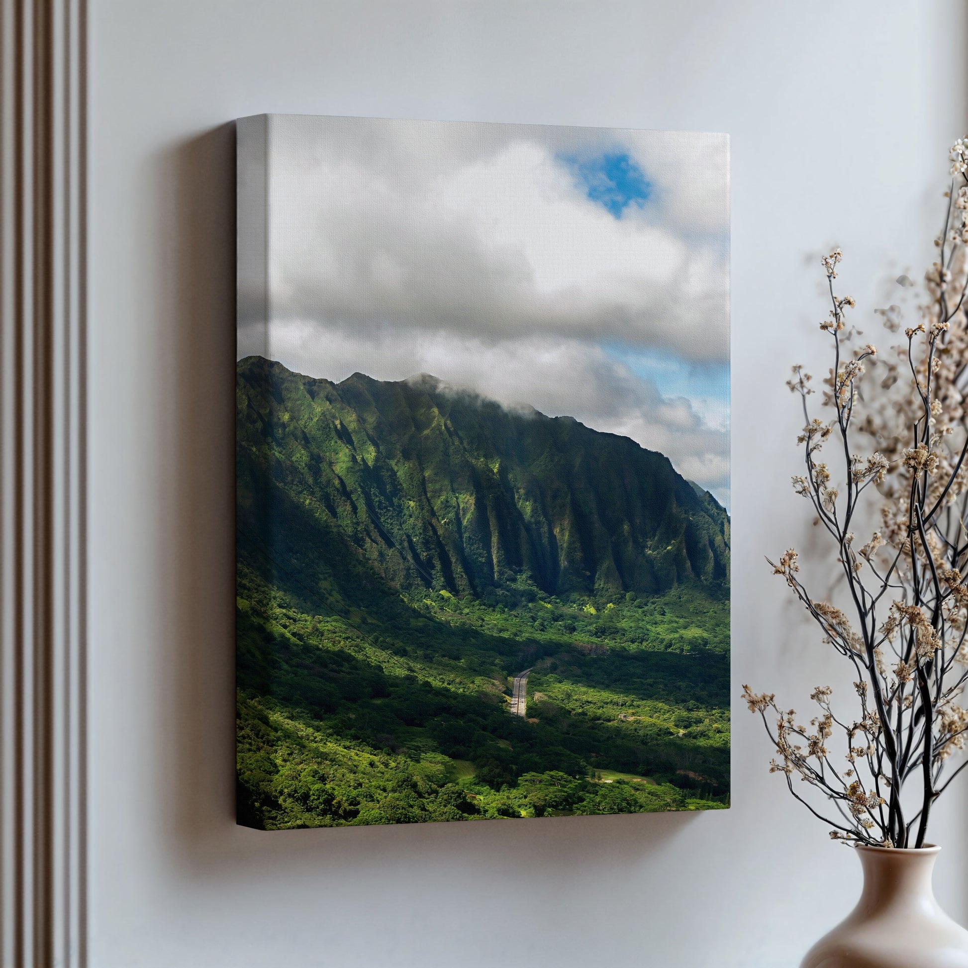 Nuuanu Pali Canvas | Oahu Lookout Print | 17 Mile