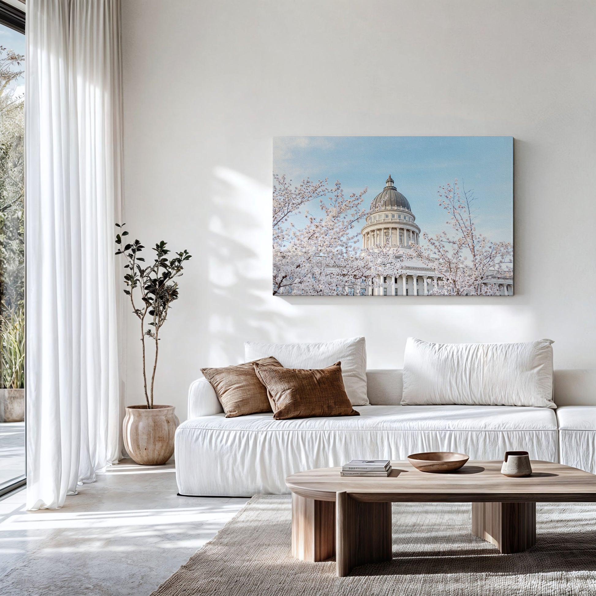 Utah Capital Canvas | Utah Capitol Spring Canvas | 17 Mile