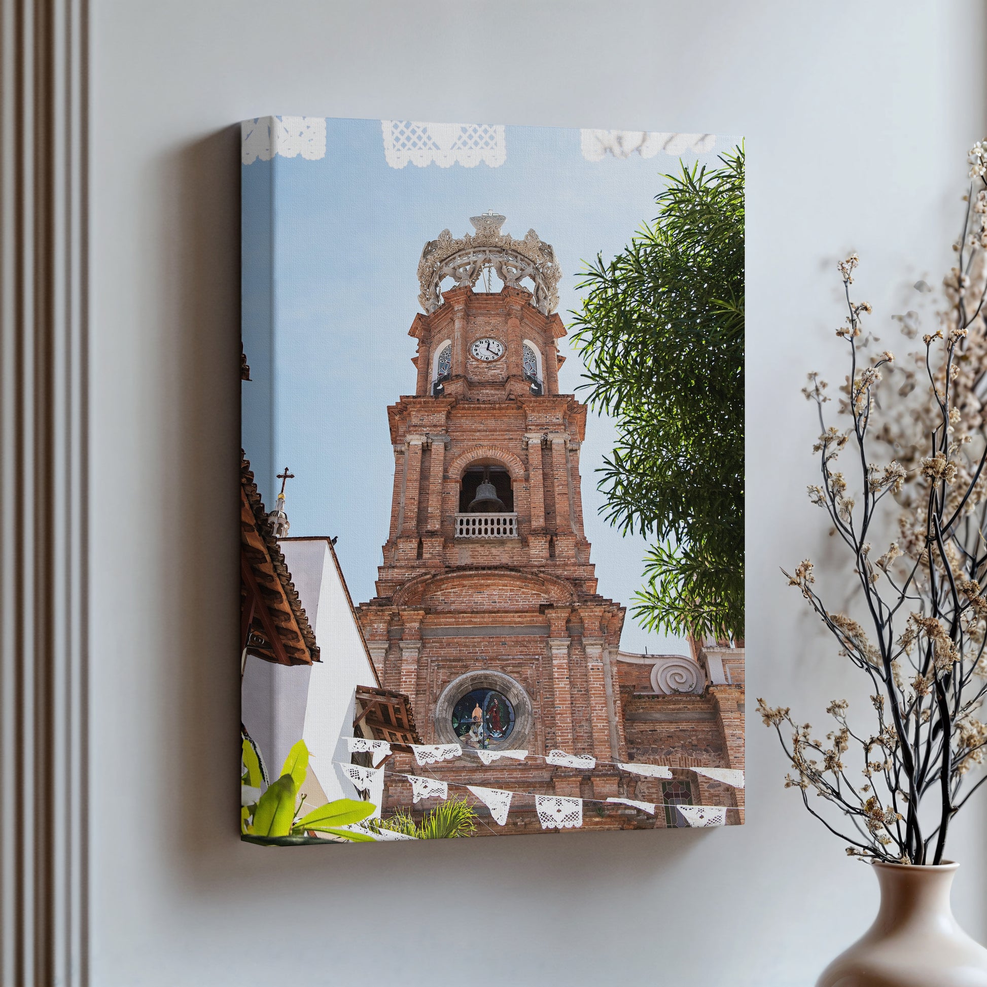 Puerto Vallarta Church Canvas | Puerto Vallarta Church Pint | 17 Mile