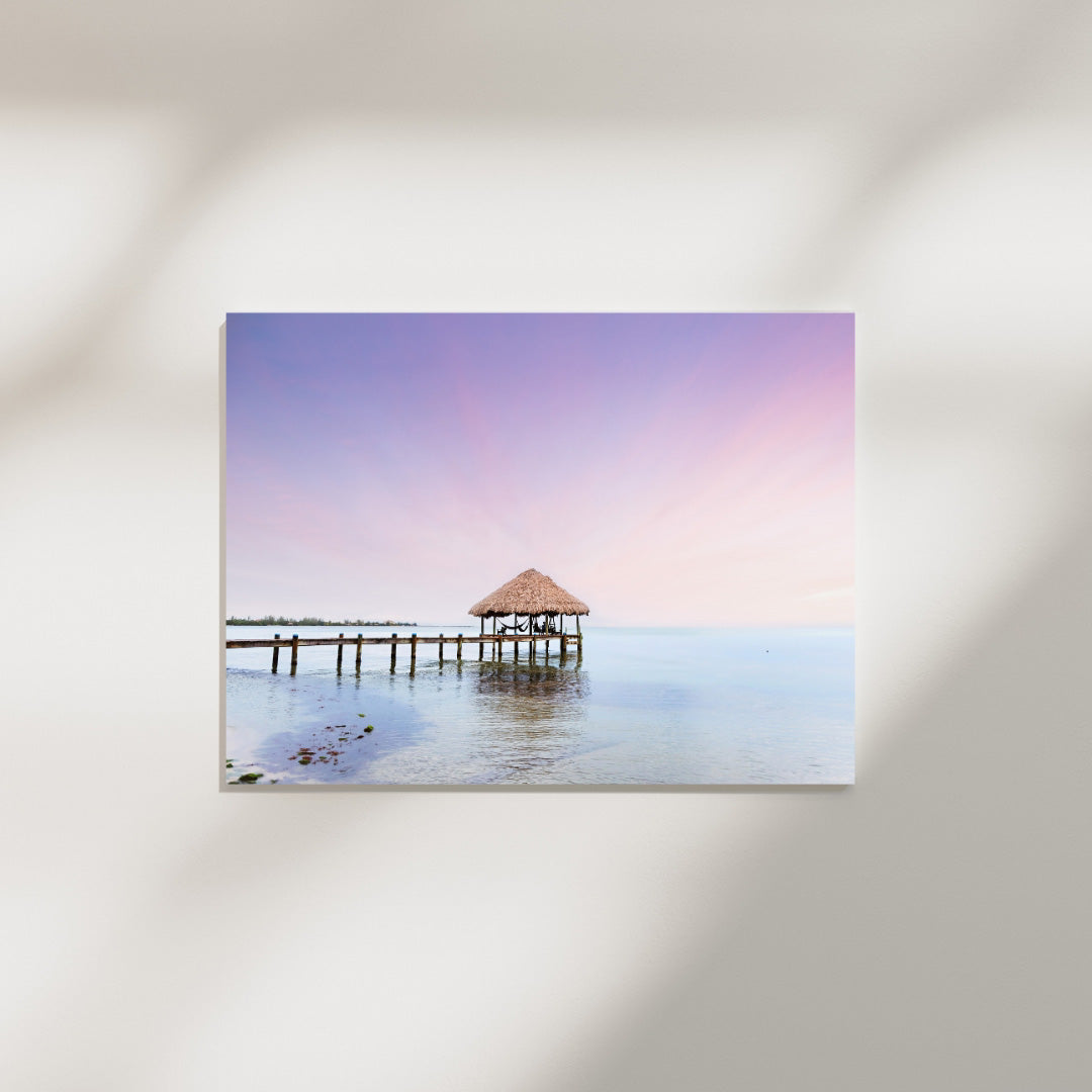 Oceanfront Bungalow Print | Wall Decor Canvas | 17 Mile