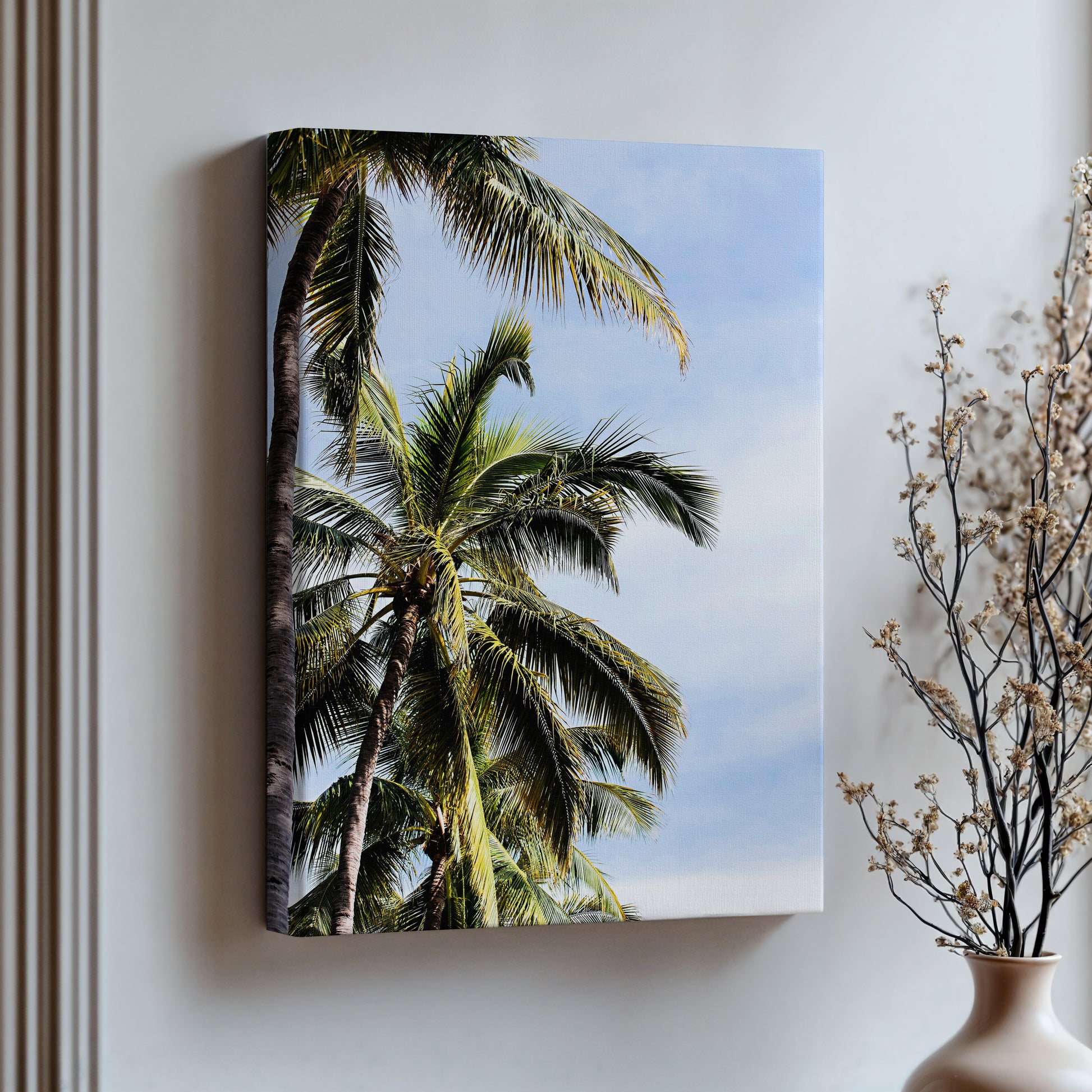 Beach Palm Tree Print | Palm Trees Canvas | 17 Mile