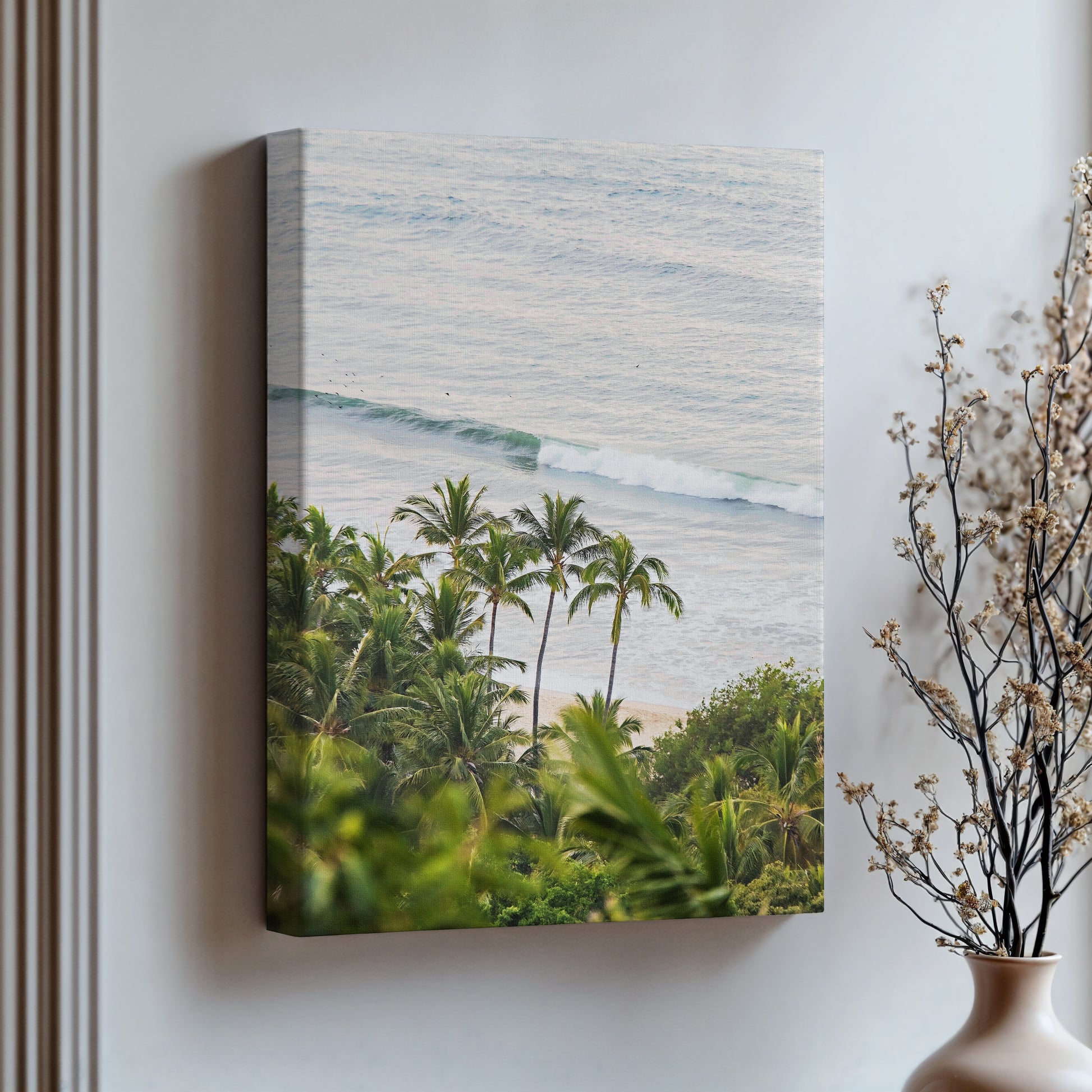 Palm Tree Print | Aerial Palm Canvas | 17 Mile