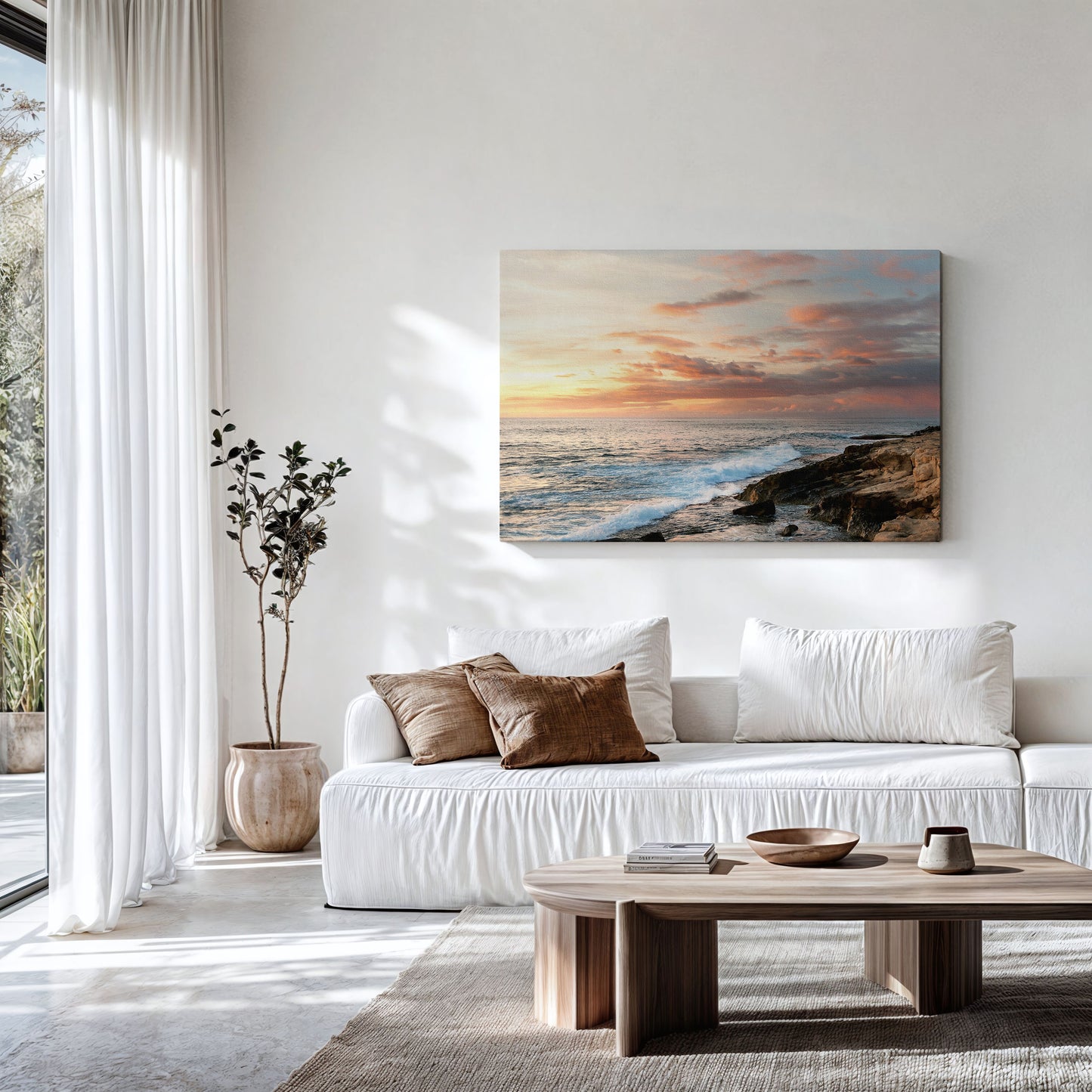 Oahu Ocean Canvas | Oahu Beach Wall Art | 17 Mile