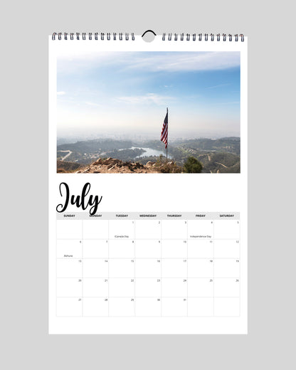 Photo Wall Calendar | Wall Hanging Calendar | 17 Mile