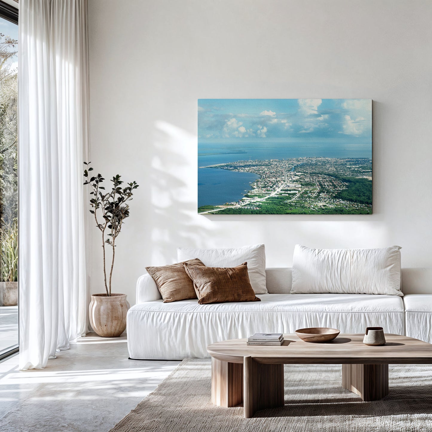 Aerial Belize Print | Island Aerial Canvas | 17 Mile