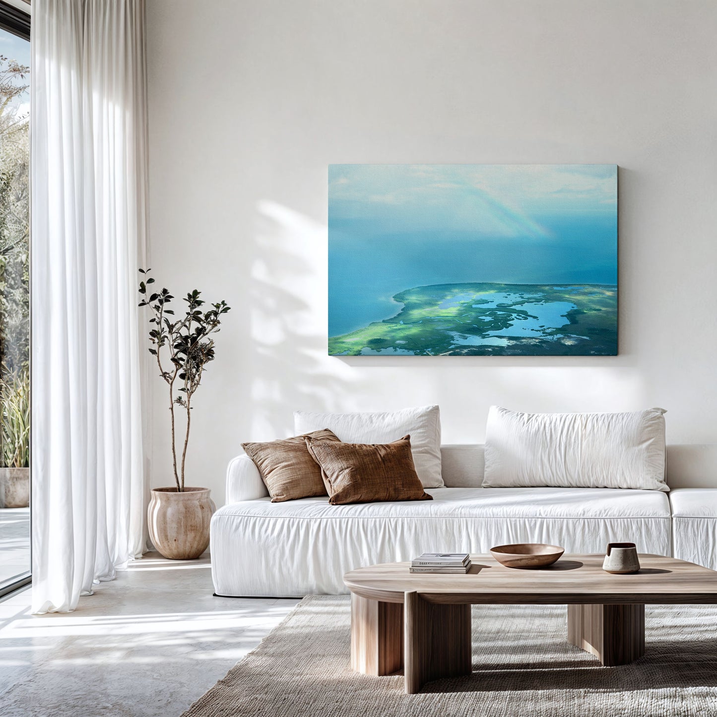 Aerial Ocean Print | Aerial Ocean Canvas | 17 Mile