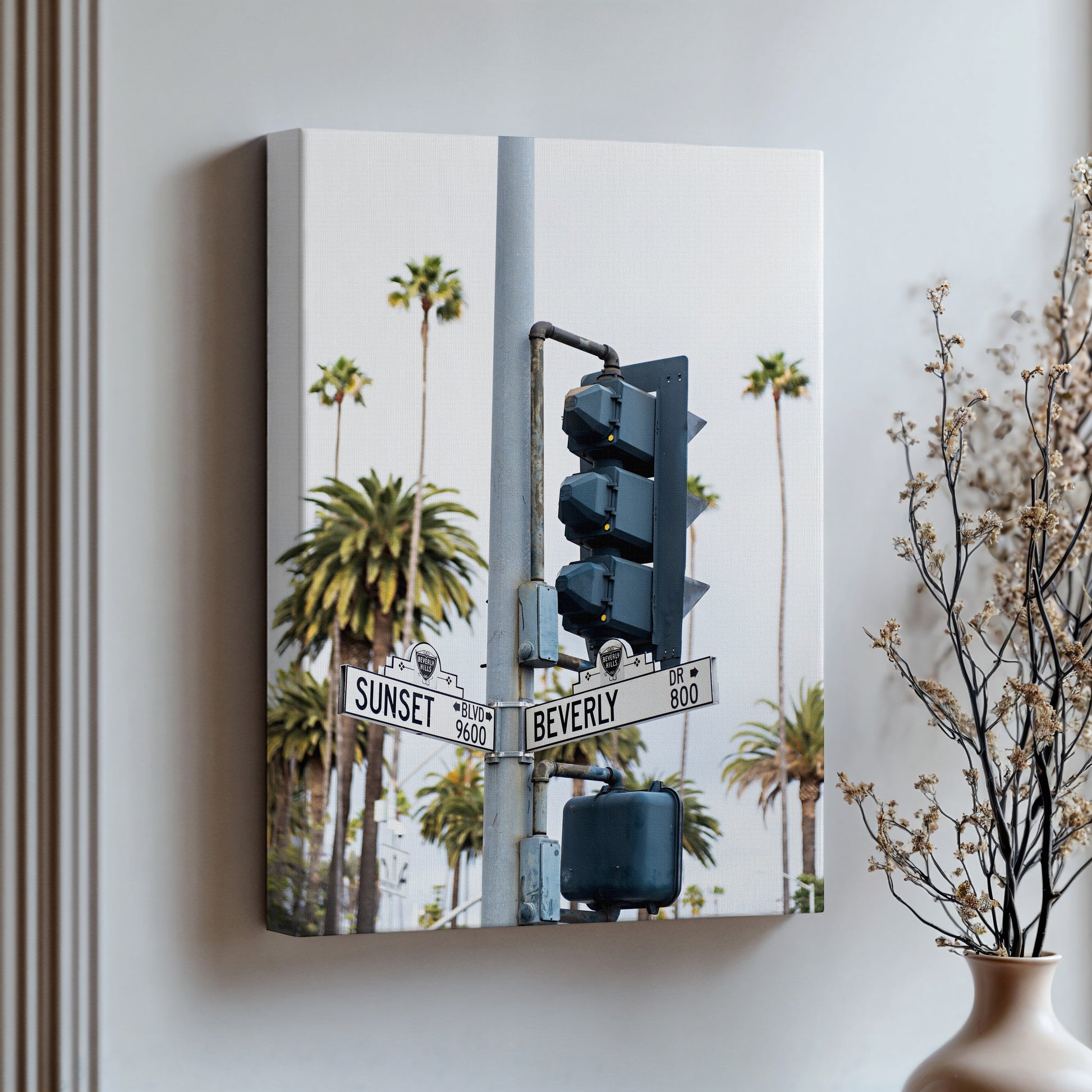Sunset Boulevard Sign Canvas |  Sunset Boulevard Sign Print | 17 Mile