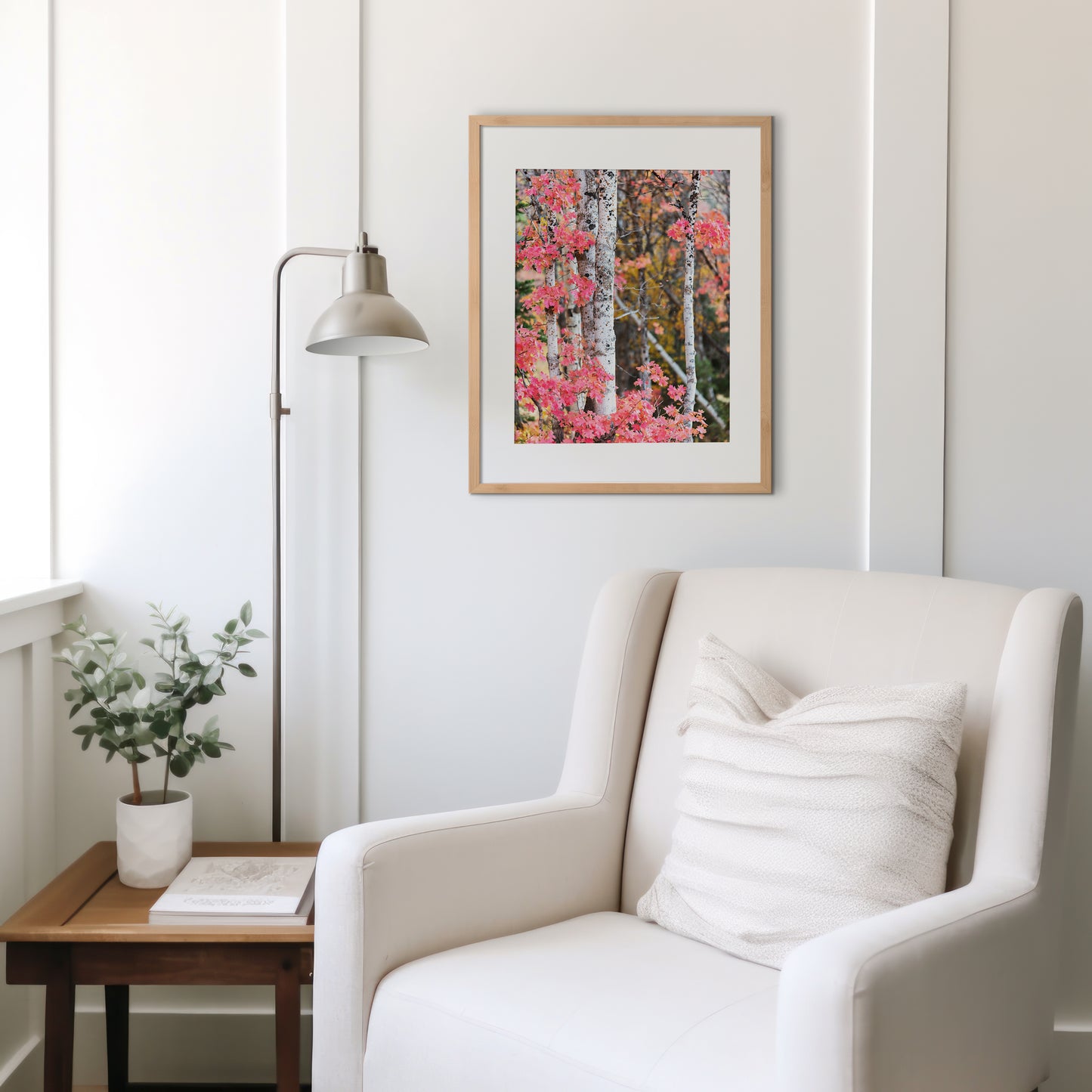 Red Autumn Aspen Trees Print | Utah Fall Photography | 17 Mile