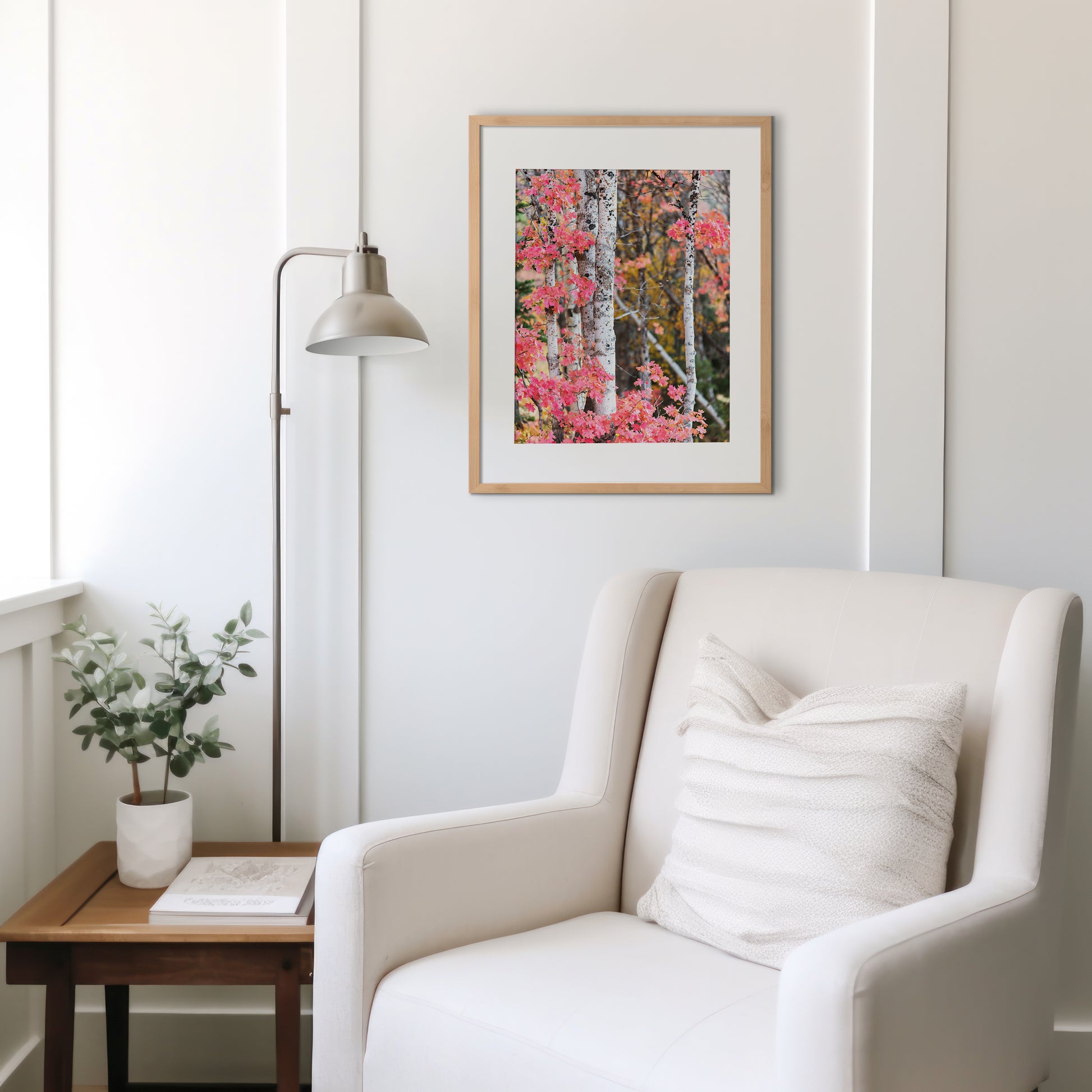 Red Autumn Aspen Trees Print | Utah Fall Photography | 17 Mile