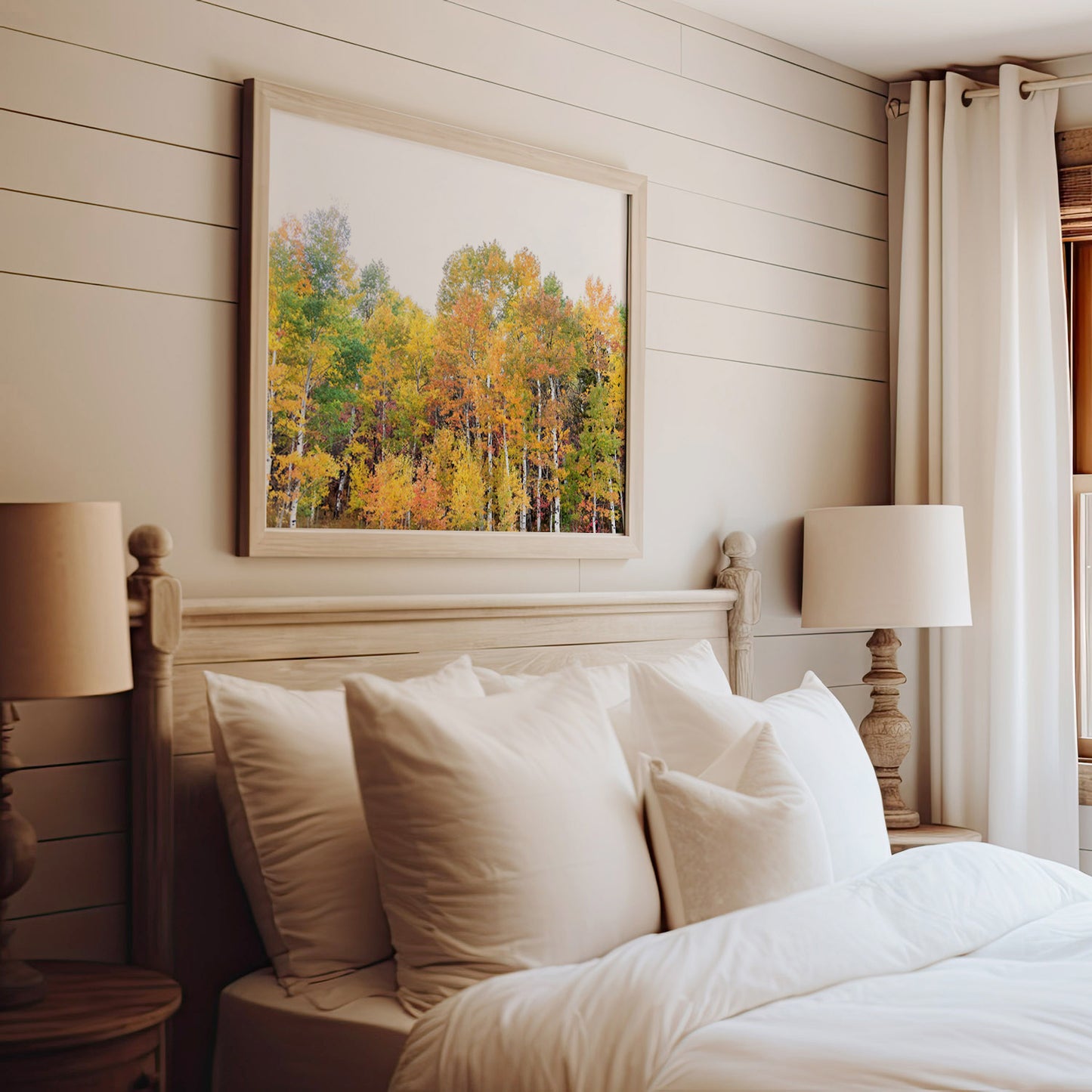 Orange Fall Leaves Print | Autumn Wall Art |  17 Mile