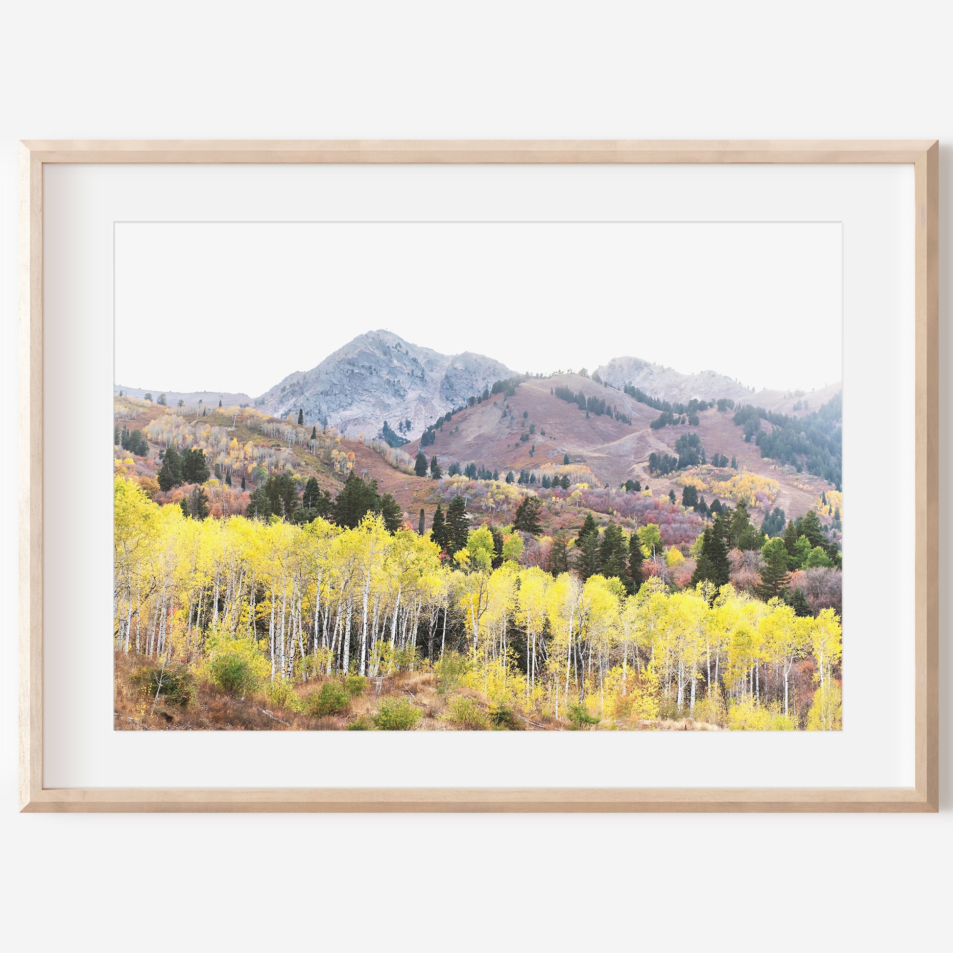 Utah Autumn Mountain Print | Fall Landscape Photography | 17 Mile