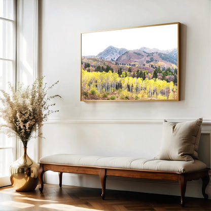 Utah Autumn Mountain Print | Fall Landscape Photography | 17 Mile