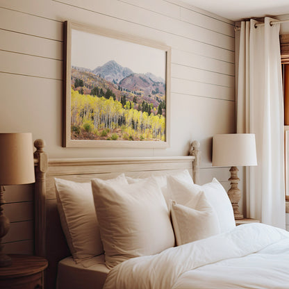 Utah Autumn Mountain Print | Fall Landscape Photography | 17 Mile