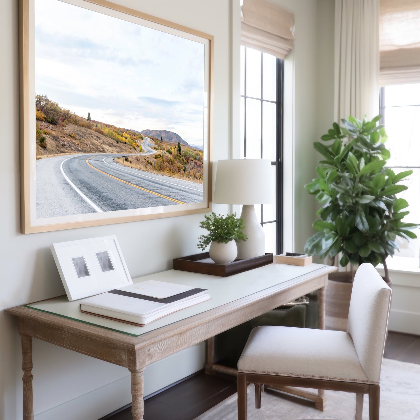 Fall Road Print | Autumn Landscape Wall Art | 17 Mile