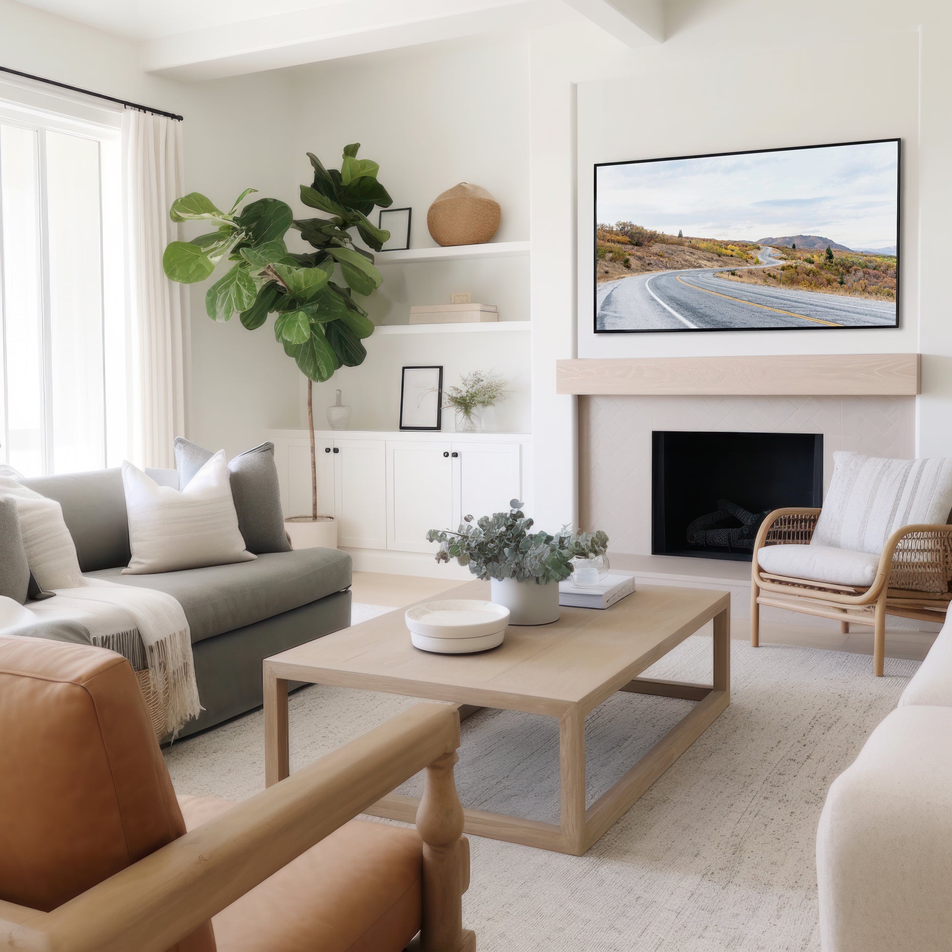 Fall Road Print | Autumn Landscape Wall Art | 17 Mile