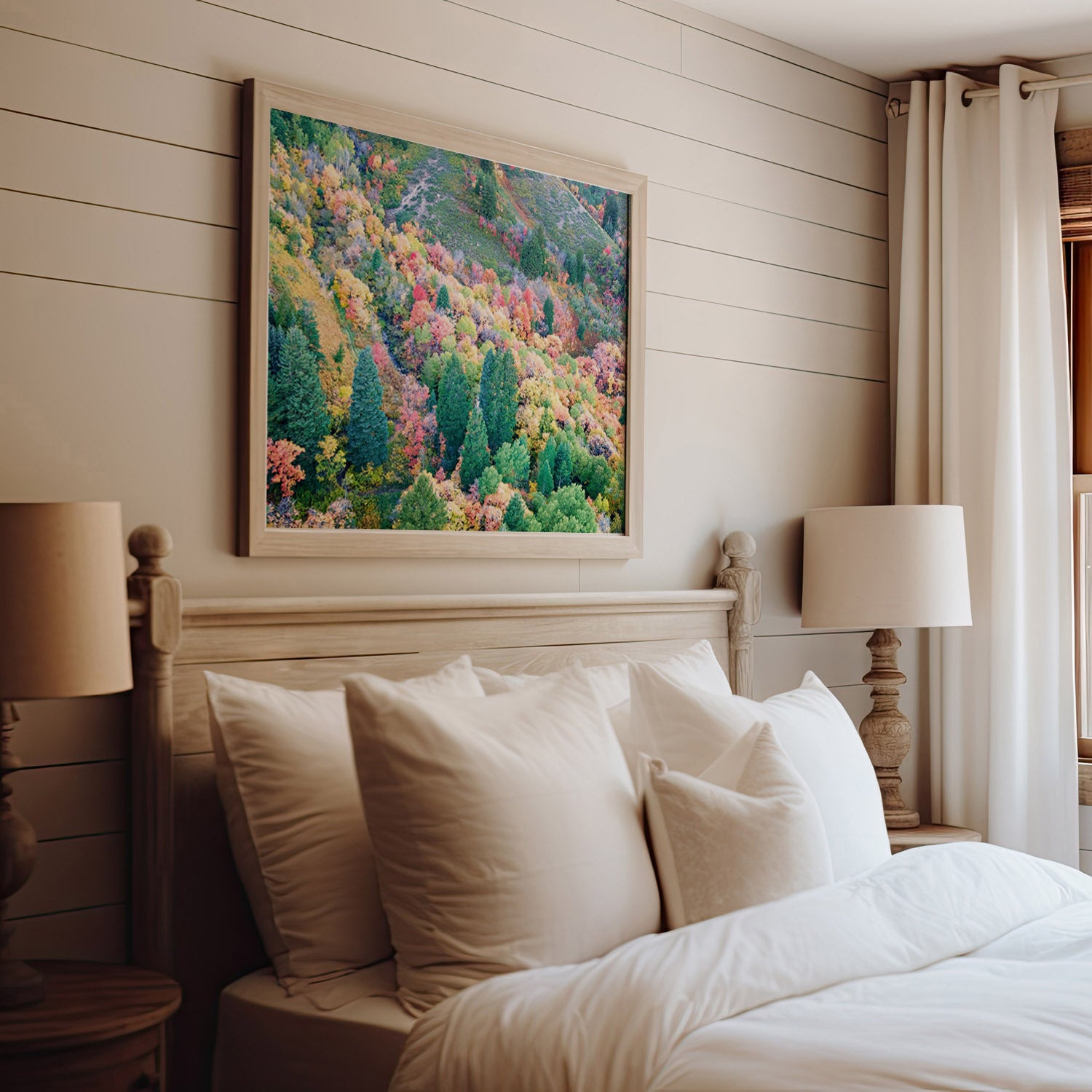 Fall Aerial Mountain Print | Utah Nature Photography | 17 Mile