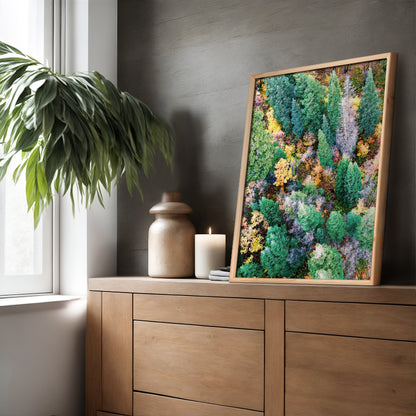 Autumn Forest Aerial Print | Fall Landscape Photography | 17 Mile