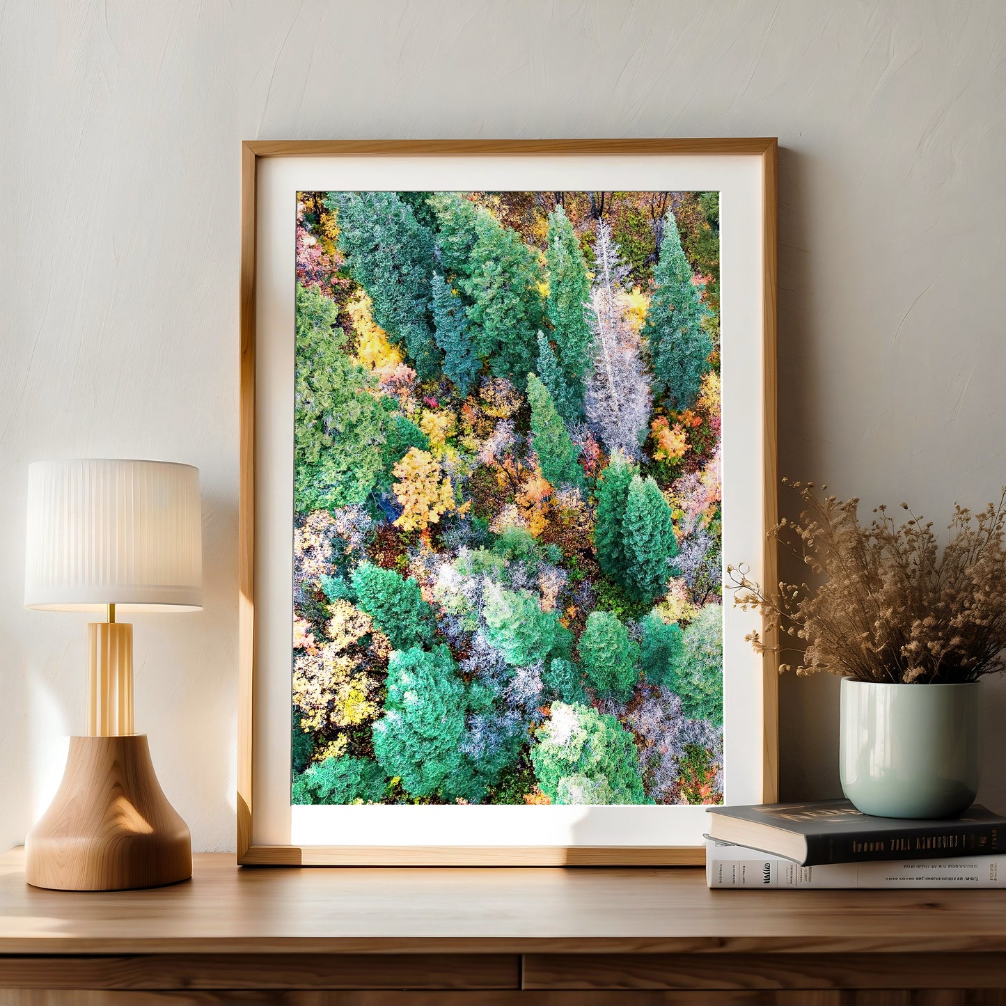 Autumn Forest Aerial Print | Fall Landscape Photography | 17 Mile