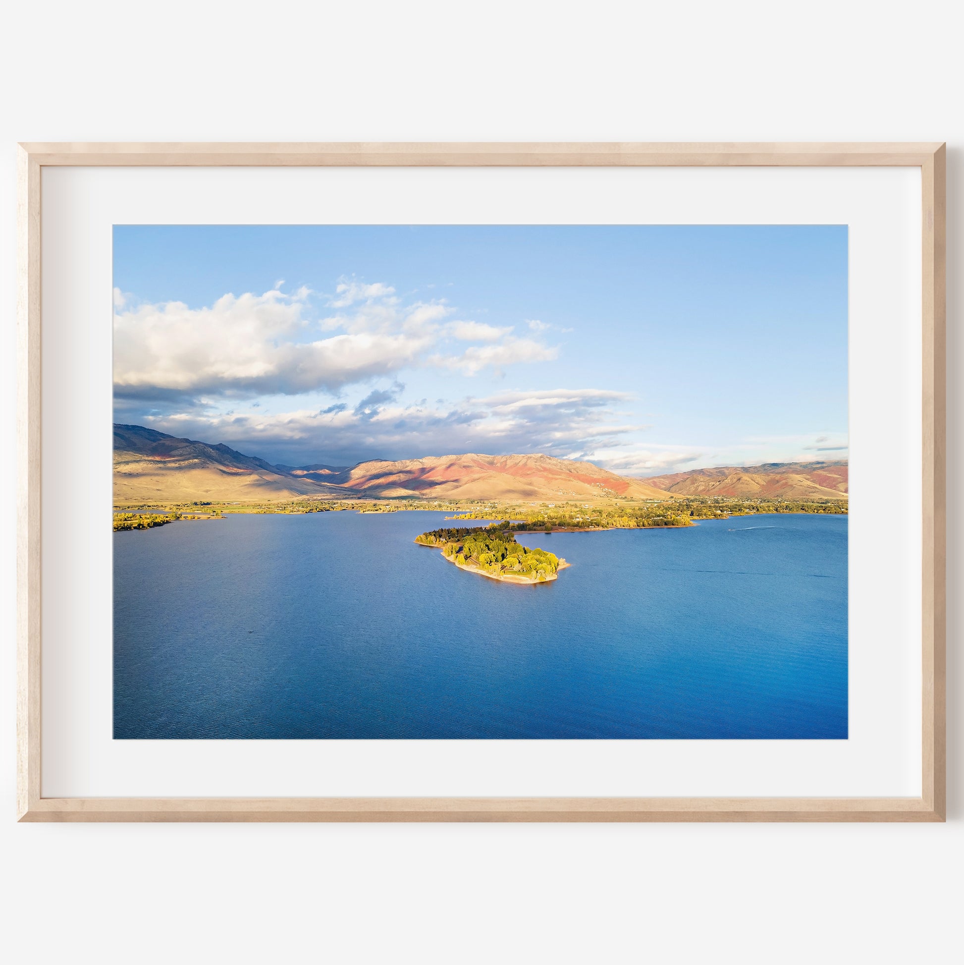 Utah Autumn Lake Print | Utah Fall Photography | 17 Mile
