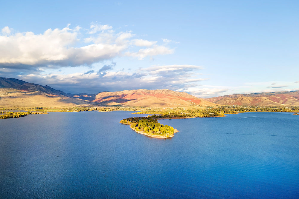 Utah Autumn Lake Print | Utah Fall Photography | 17 Mile