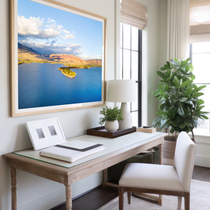 Utah Autumn Lake Print | Utah Fall Photography | 17 Mile