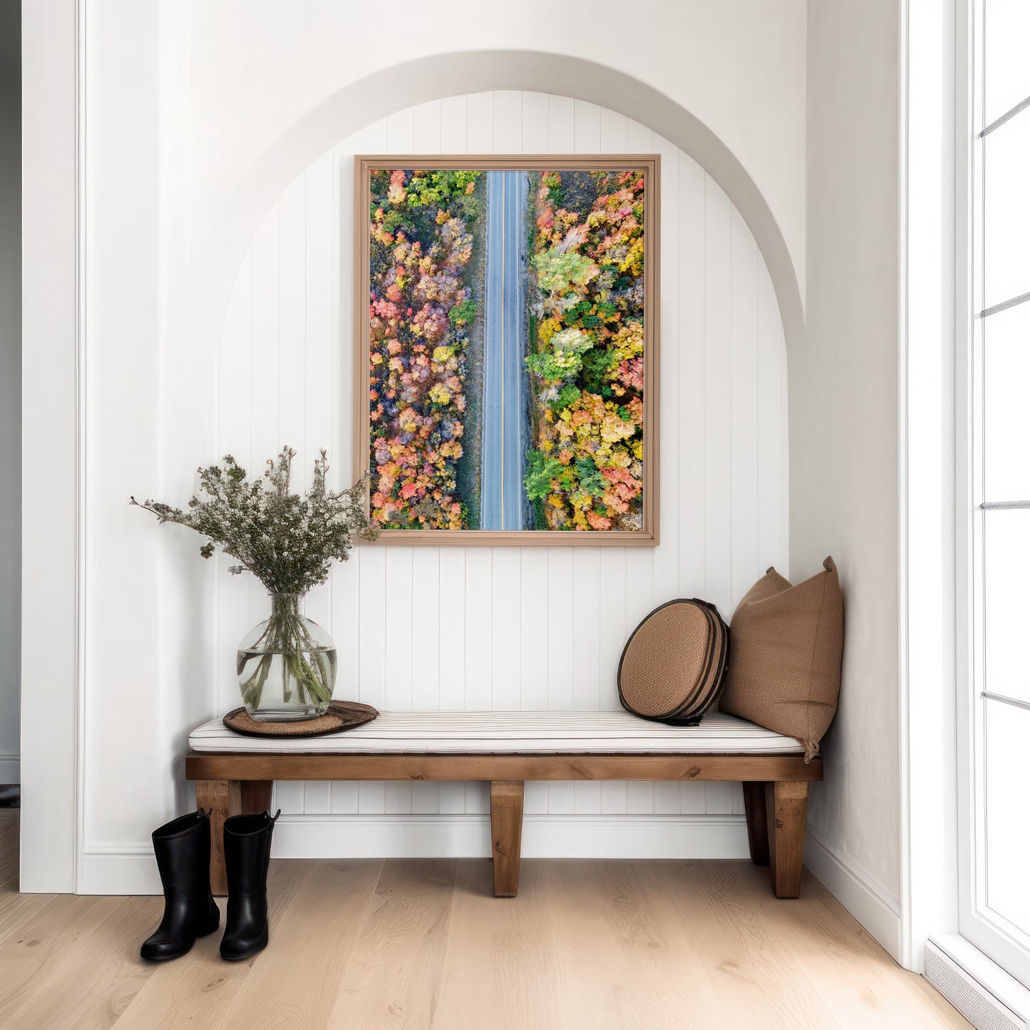 Utah Autumn Aerial Road Print | Fall Mountain Photography | 17 Mile