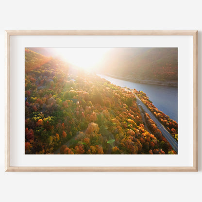 Autumn Mountain Sunset Print | Fall Nature Photography | 17 Mile