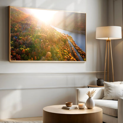 Autumn Mountain Sunset Print | Fall Nature Photography | 17 Mile