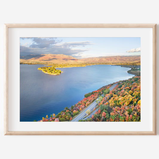 Autumn Mountain Lake Print | Utah Nature Photography | 17 Mile