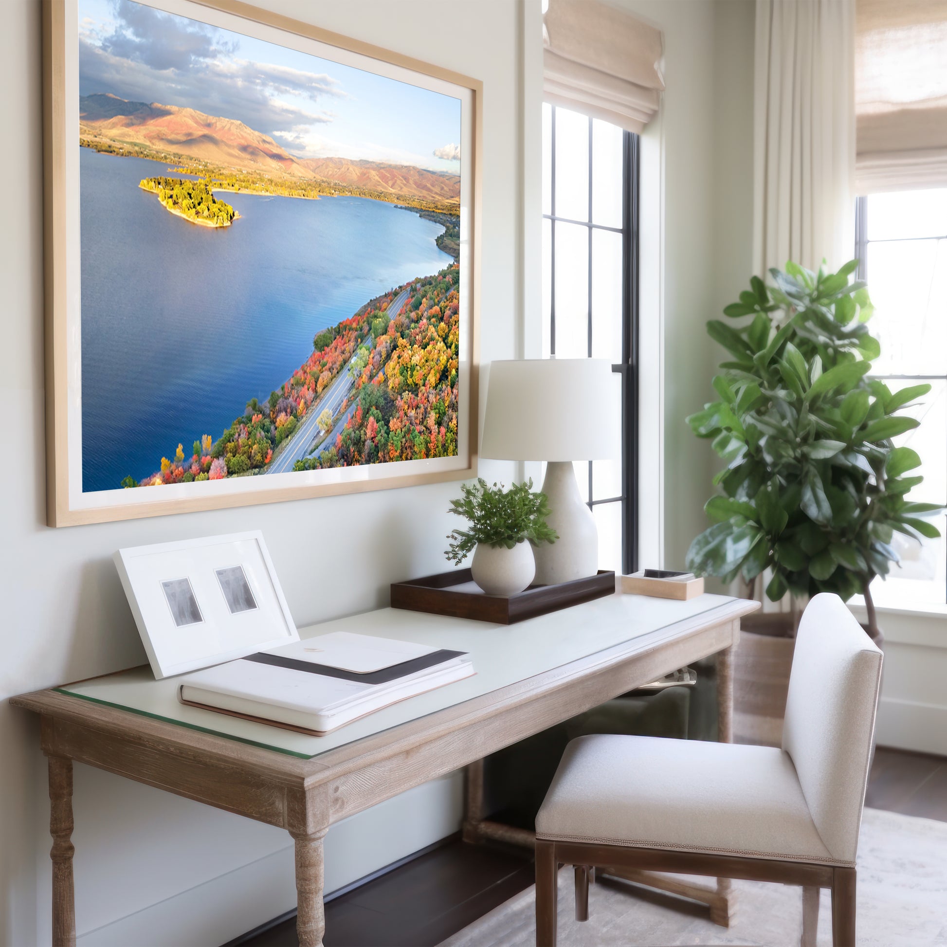 Autumn Mountain Lake Print | Utah Nature Photography | 17 Mile