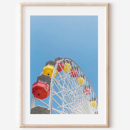 Ferris Wheel Print | Santa Monica Canvas | 17 Mile