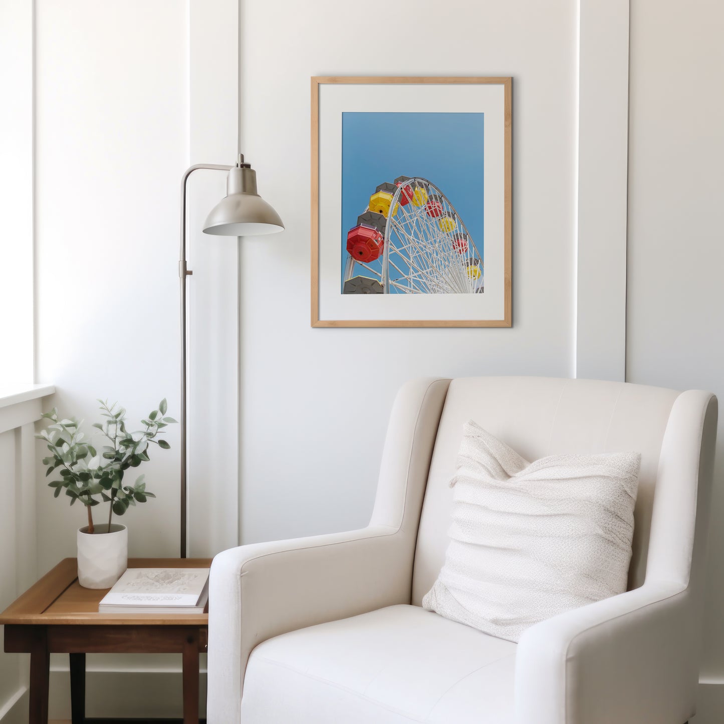 Ferris Wheel Print | Santa Monica Canvas | 17 Mile