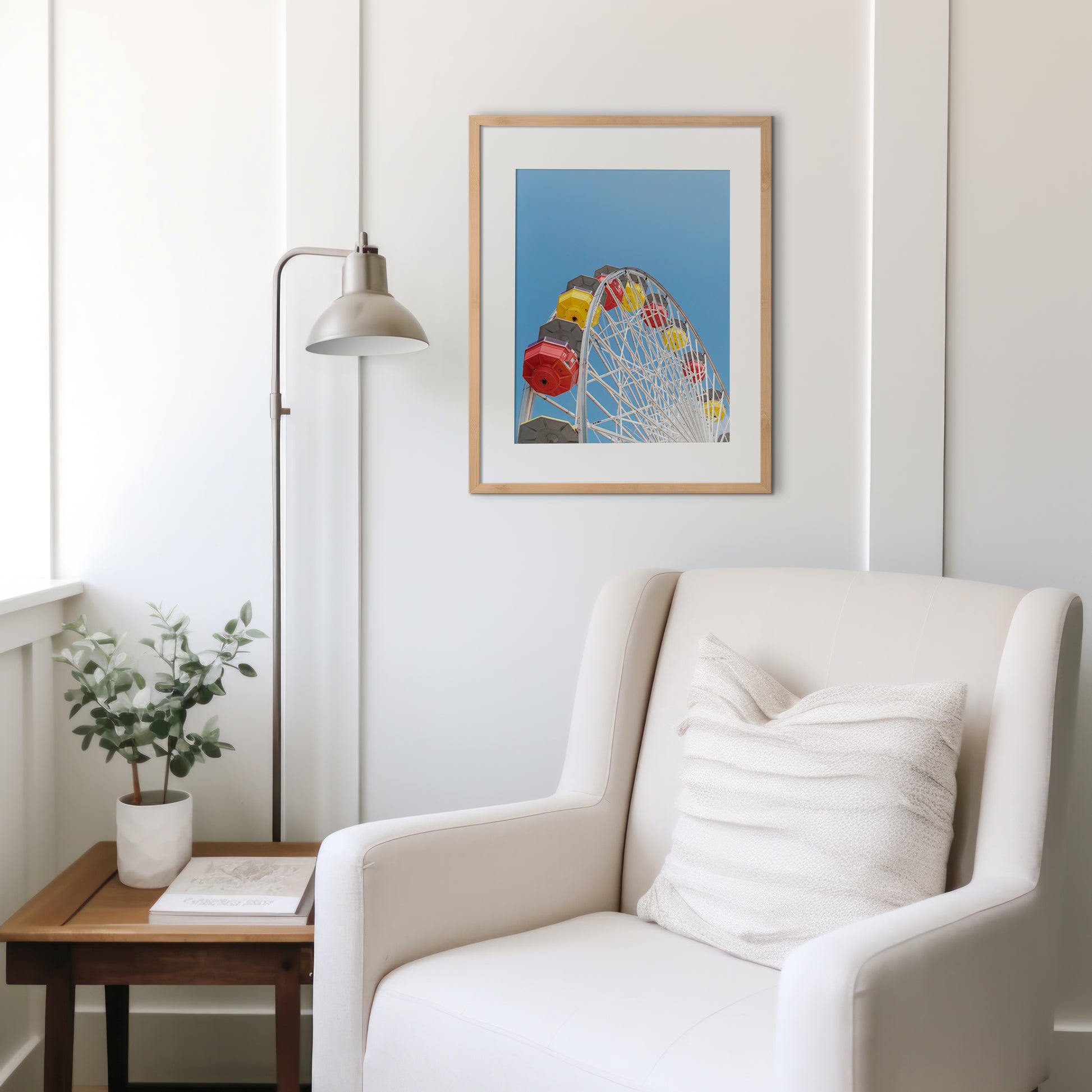 Ferris Wheel Print | Santa Monica Canvas | 17 Mile