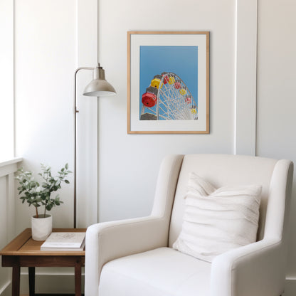 Ferris Wheel Print | Santa Monica Canvas | 17 Mile