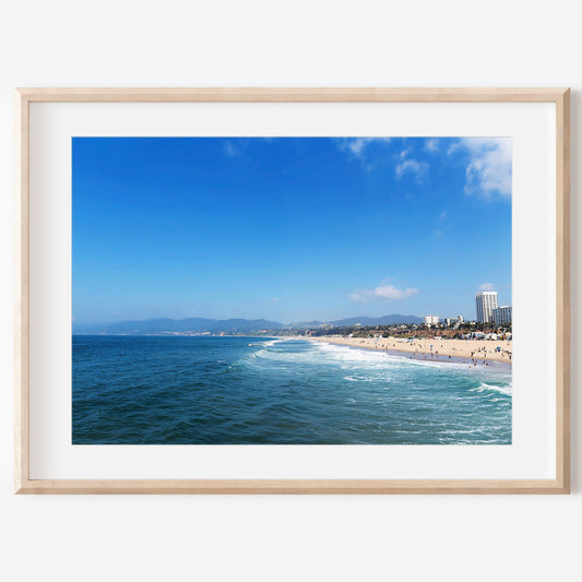 Beach Wall Art | Santa Monica Print | 17 Mile