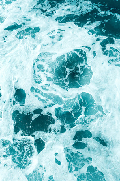 Turquoise Wave Canvas | Turquoise Ocean Wall Art | 17 Mile