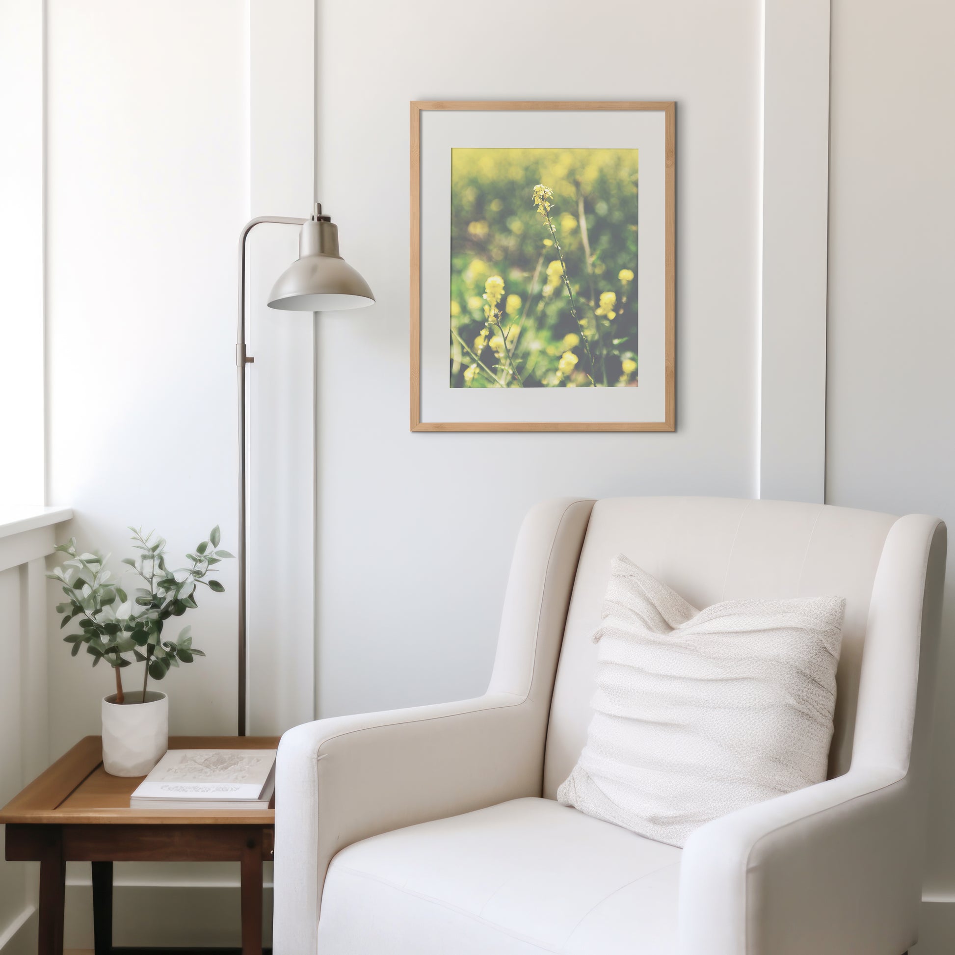 Yellow Wildflowers Canvas | Coastal Wildflowers Canvas | 17 Mile
