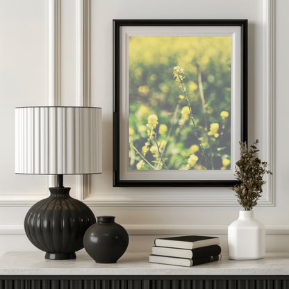 Yellow Wildflowers Canvas | Coastal Wildflowers Canvas | 17 Mile