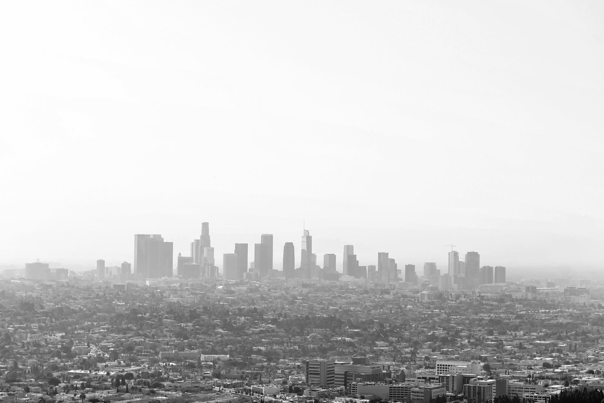 Black and White Wall Art | Downtown LA Print | 17 Mile