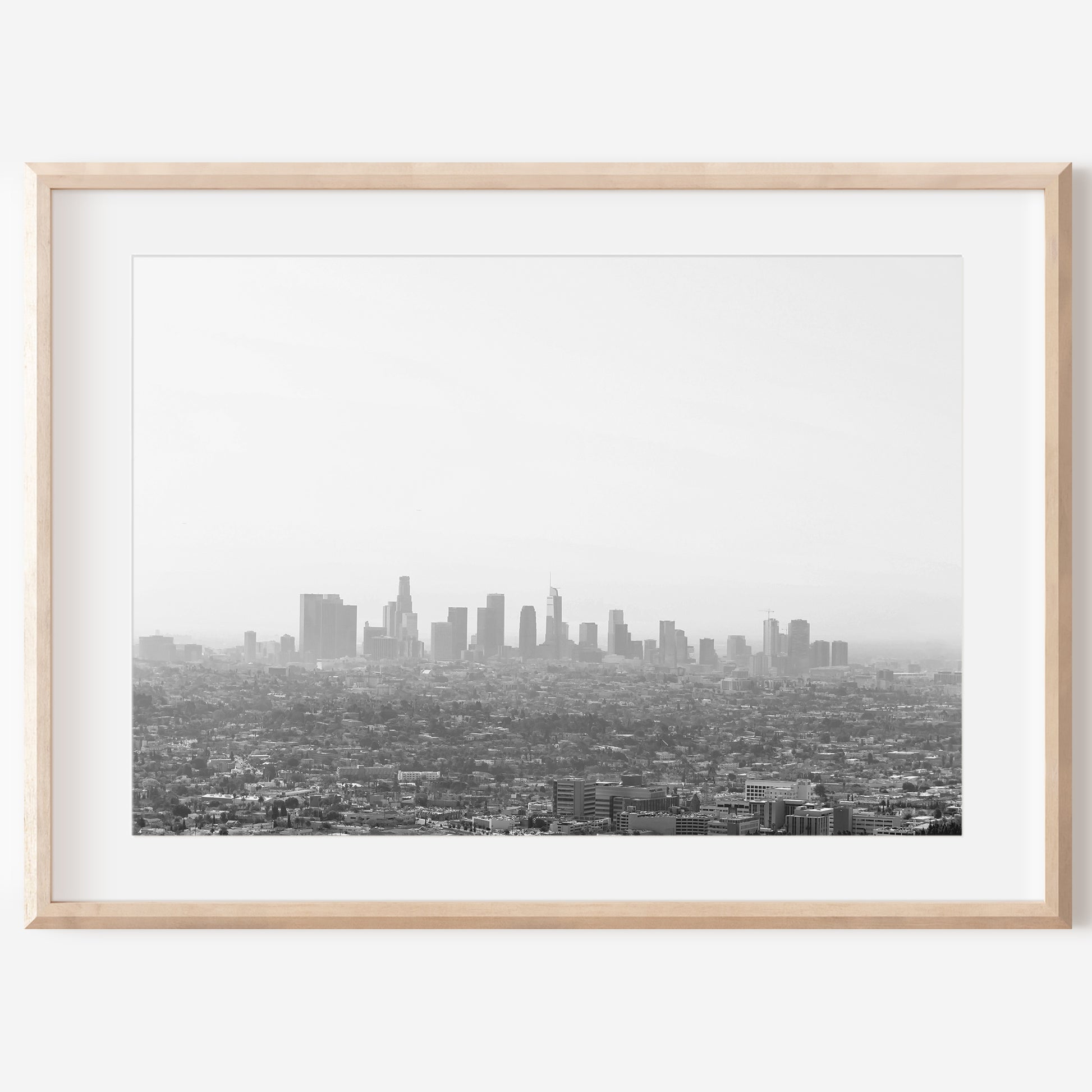 Black and White Wall Art | Downtown LA Print | 17 Mile
