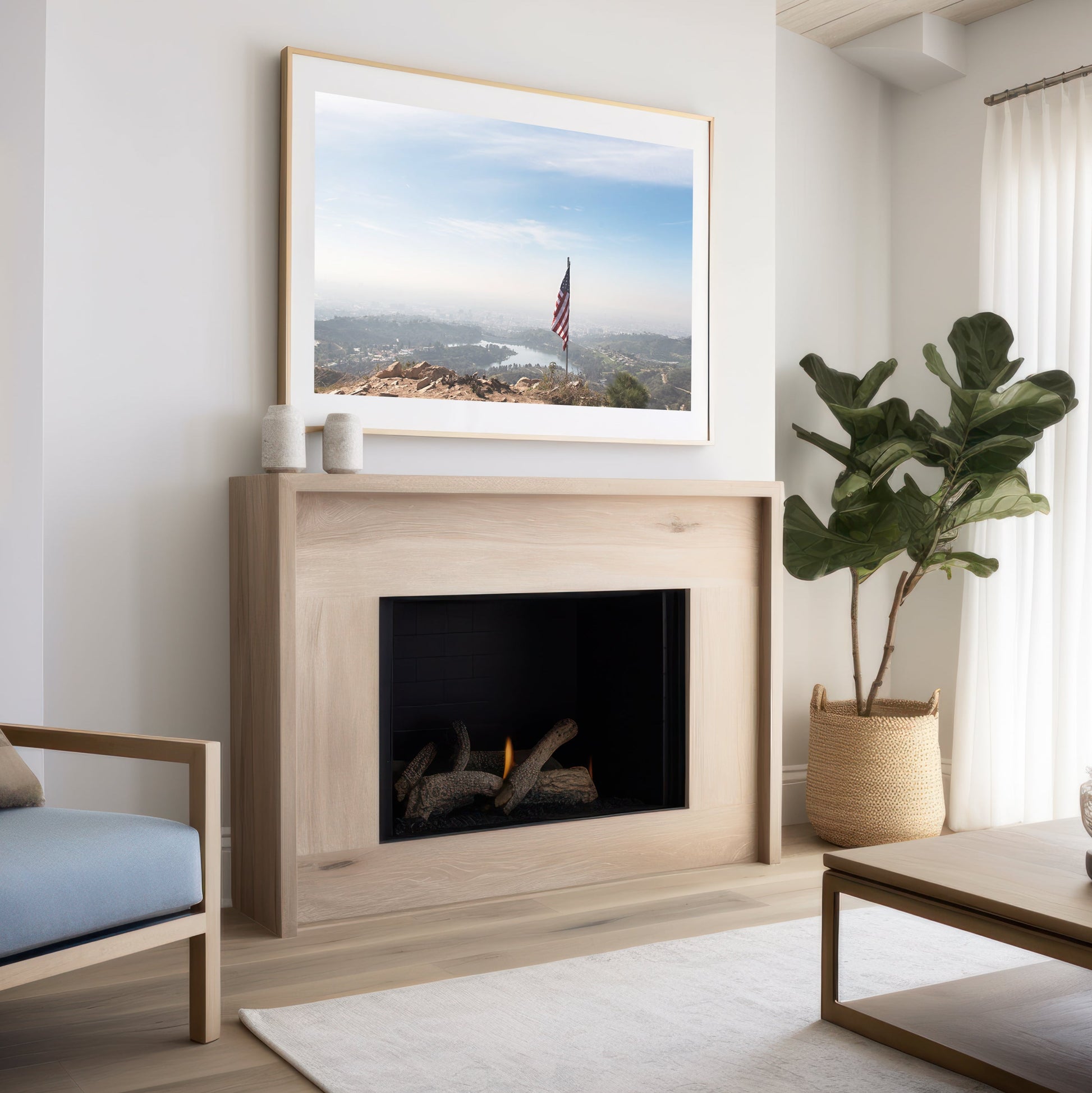 LA Flag Canvas | California Flag Print | 17 Mile