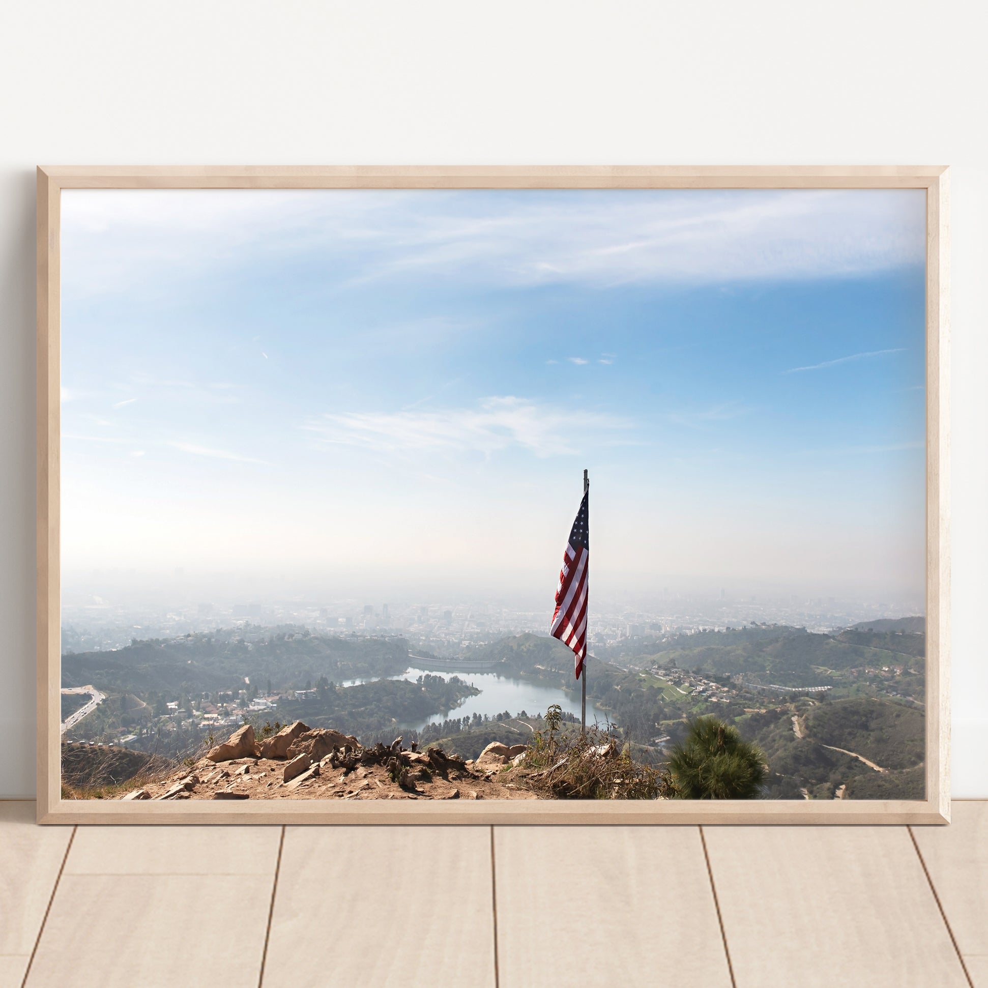 LA Flag Canvas | California Flag Print | 17 Mile