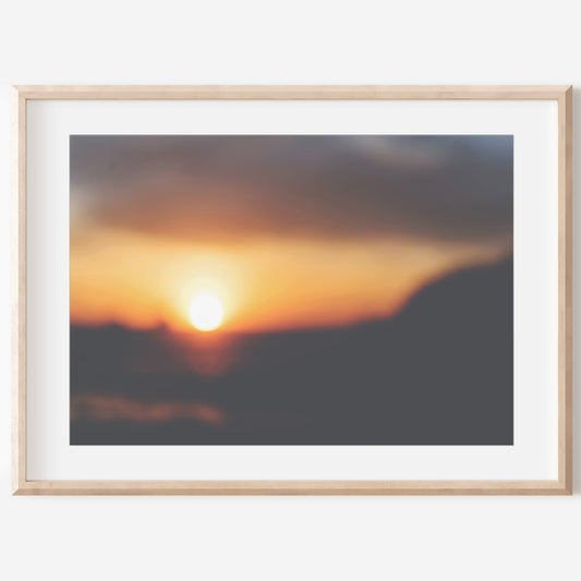Beach Sunset Print | Framed Canvas Print | 17 Mile