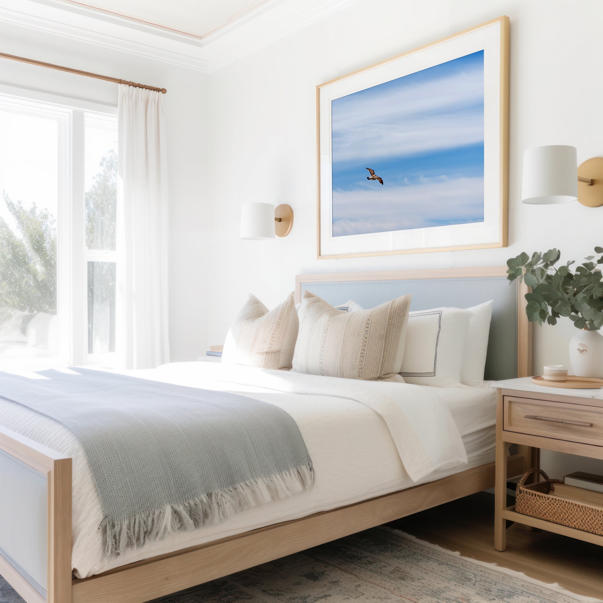 Flying Bird Print | Bird Wall Decor | 17 Mile