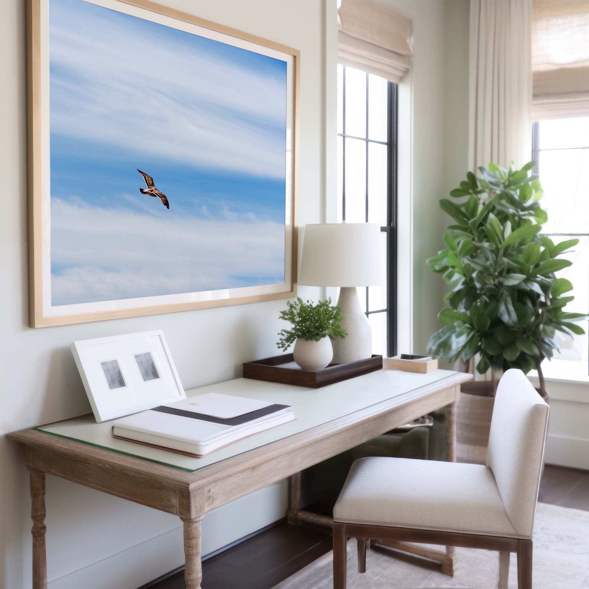 Flying Bird Print | Bird Wall Decor | 17 Mile