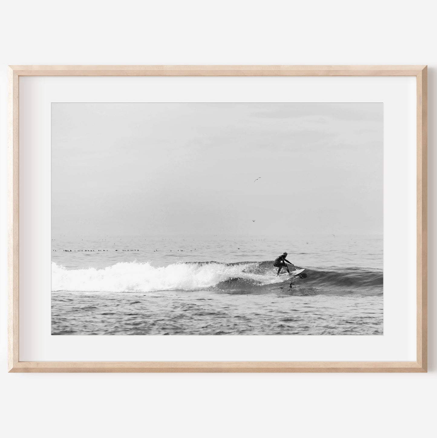 Monochrome Surf Canvas | Monochrome Surf Print | 17 Mile