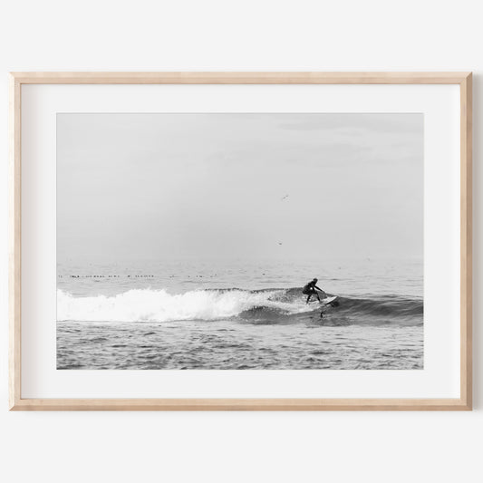 Monochrome Surf Canvas | Monochrome Surf Print | 17 Mile